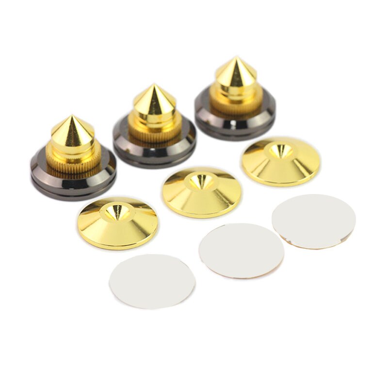 Speaker Beugel Voet Pad Zinklegering Metalen Spike Kegel Vloer Voet Nail Speaker Beugel Voet Pad Vloer Voet Nail