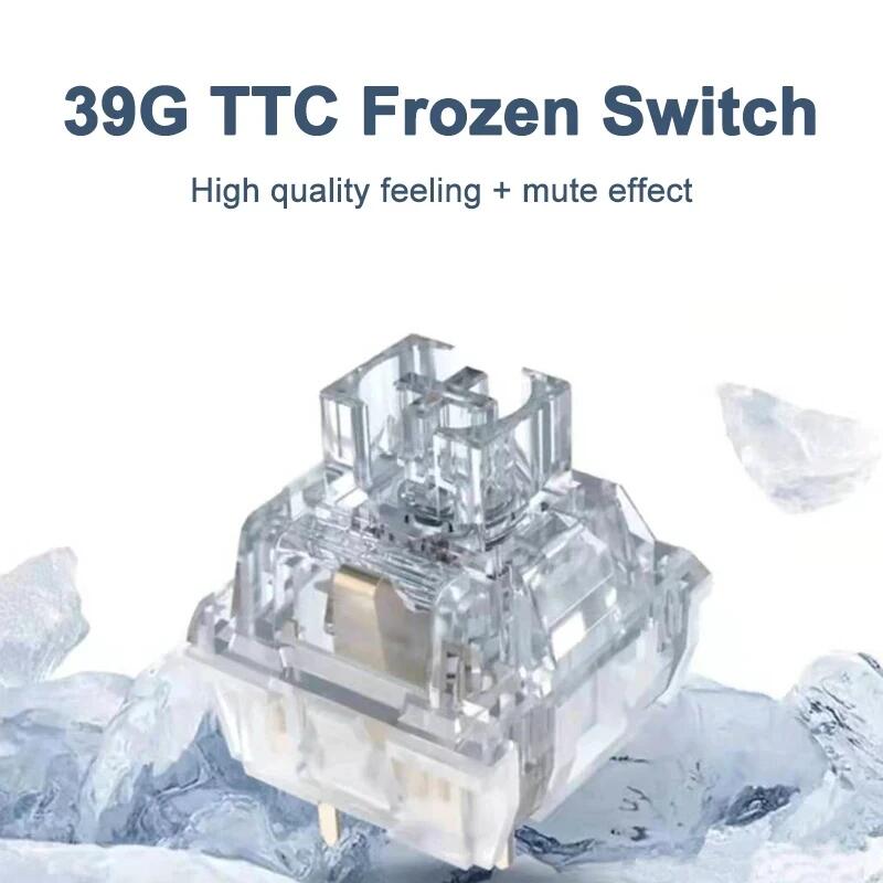 TTC Silent Switch Bluish White Frozen Mute Brown Red V3 Silence Mechanical Keyboard MX Switches RGB SMD Hot Swap Kit Mute Switch