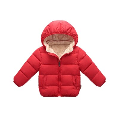 Baby Coat Boys Winter Jackets For Children Autumn Winter Thicken 5 Colors Warm Outerwear Detachable Hooded Infant Coats Snowsuit: Red / 3T