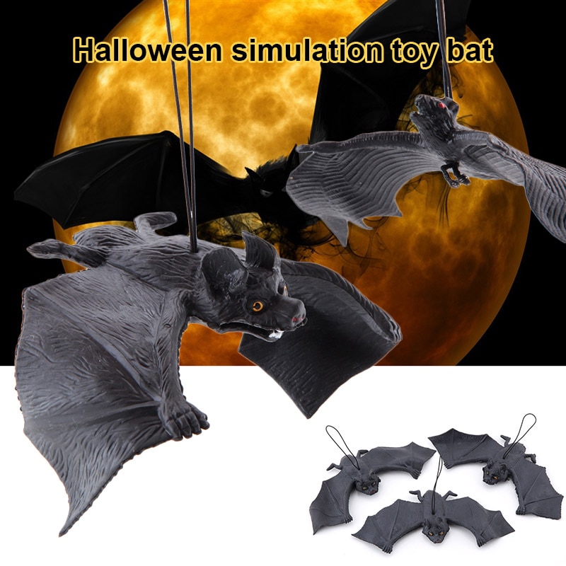 Simulatie Bat Kunstmatige Grappige Hanger Rubber Voor Spookhuis Fool 'S Day BM88