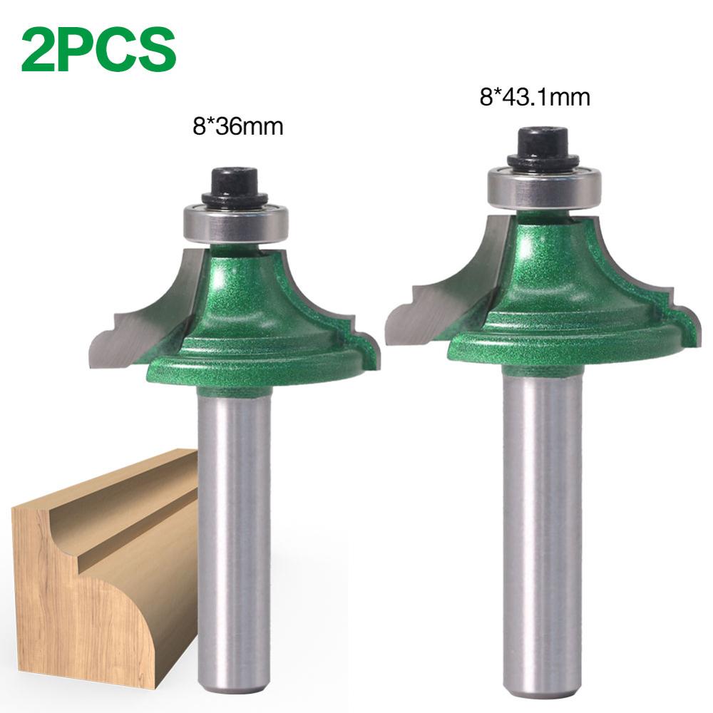 1Pc 8mm Schacht klassieke oree bit Lijn mes Router Bit-Lijn mes Houtbewerking cutter Tenon Cutter voor houtbewerking Gereedschap: 2PCS