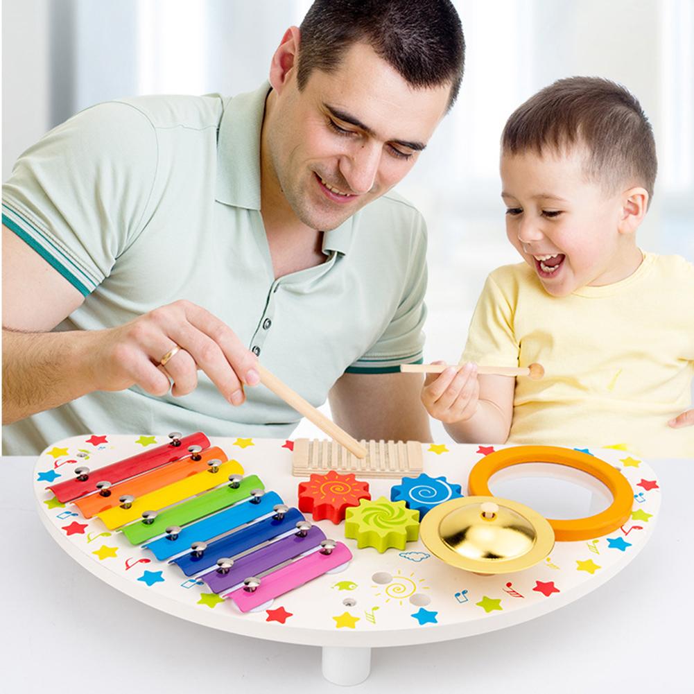Kids Xylofoon Kleurrijke Hand Knock Xylofoon Muziekinstrument Met Hamers Educatief Speelgoed Voor Kinderen