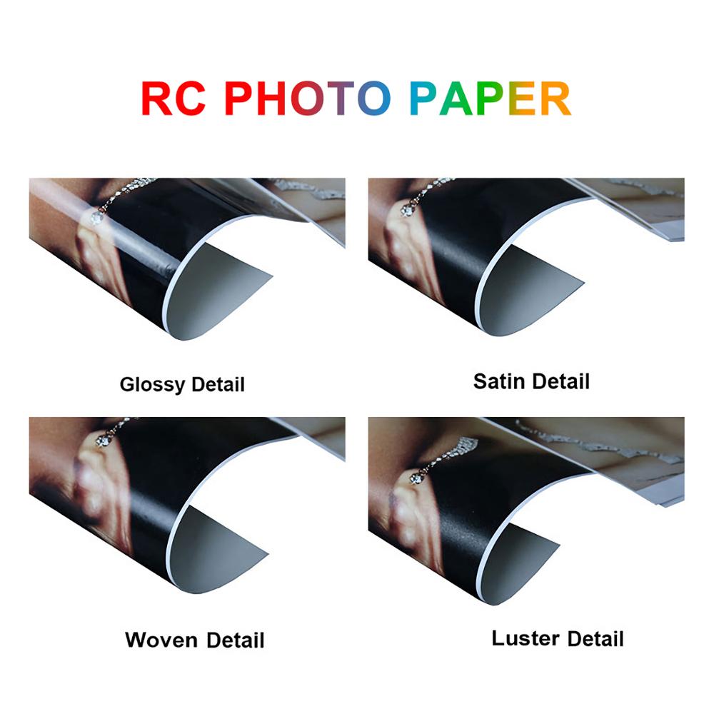 Papel fotográfico de inyección de tinta A4, 190g/240g/260g, impermeable, para fotografía de alta gama, 50 Uds.