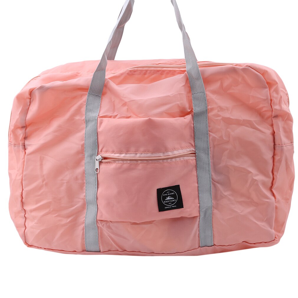Kvinner reise bagasje bag stor størrelse multi-hensikt bærbare sammenleggbare håndbagasje duffle bag reisevesker til kvinner: Rosa