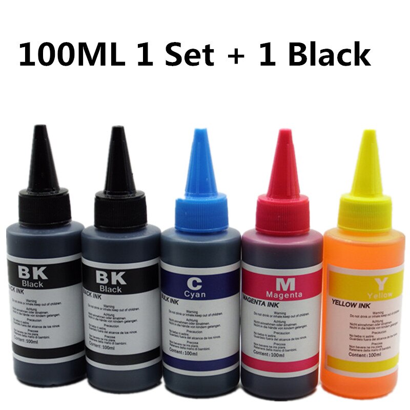 Black Ink for All Inkjet Printer Refillable Dye Ink Bulk Ink: 1M