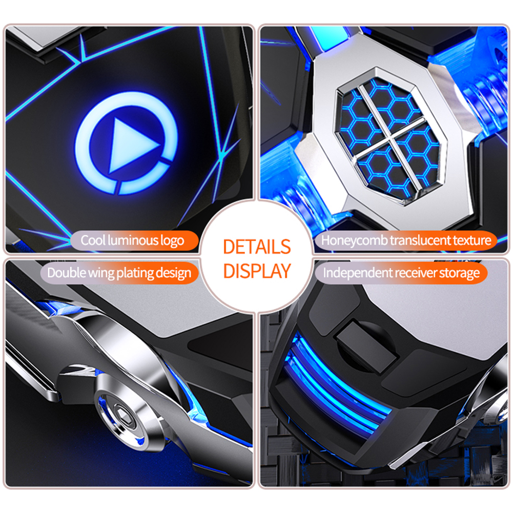 1600 DPI Receiver Silent Mechanical Mouse Laptop Optical Mouse 7 Button 1600 DPI USB Game Mute Mechanical Mice