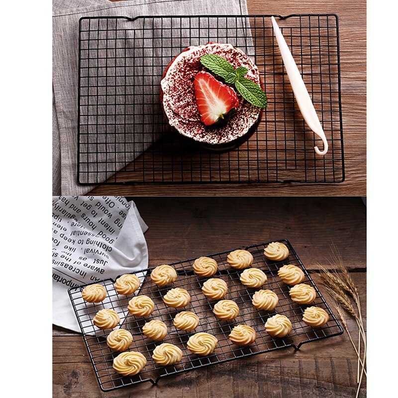 Nonstick Metal Drying Stand Cooler Holder Kitchen Baking Tools Cake Cooling Rack Net Cookies Biscuits Bread Muffins