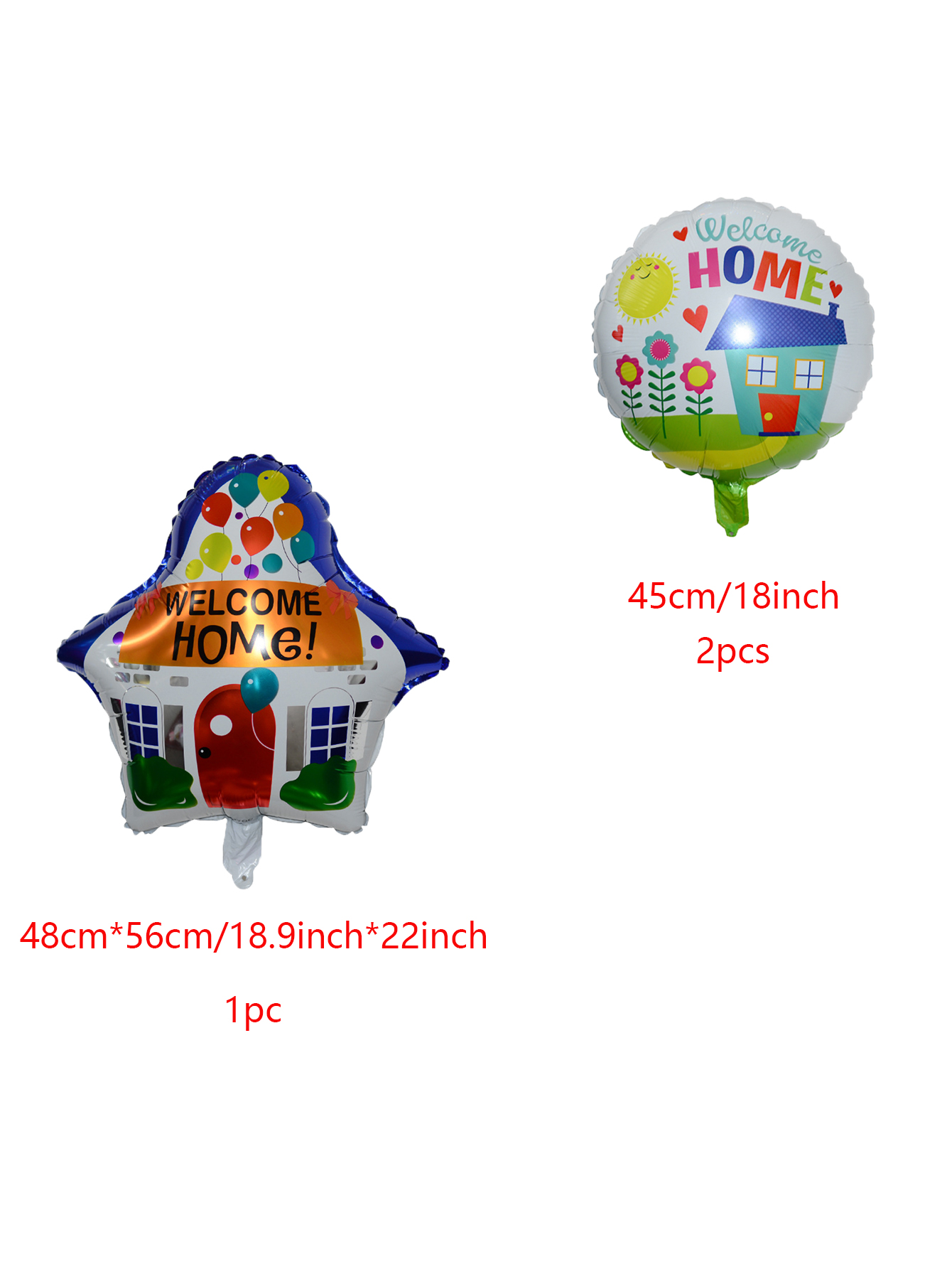 3 Stuks 18 Inch Ronde Thuis Folie Ballonnen Huis Luchtballon Terug Naar School Decoraties Thuis Feestartikelen