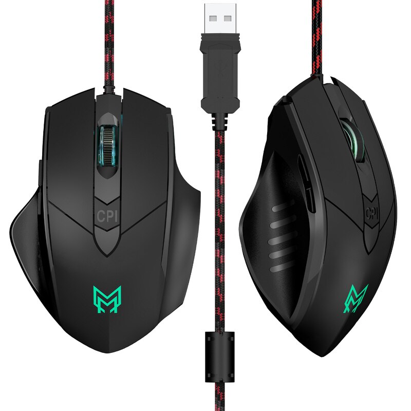 Anmck dla profesjonalnego gracza mysz do gier 6D 3200DPI regulowana przewodowa dioda optyczna myszy komputerowe USB przewodowa myszka komputerowa Mause na laptopa PC