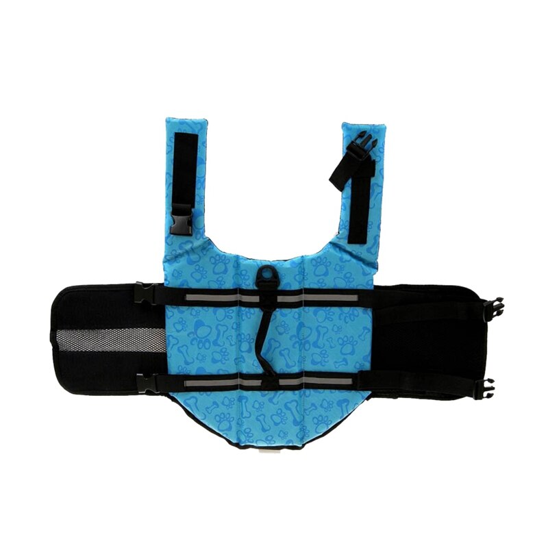 Pet Dog Life Jacket Bones Patterns Safety Clothes Life Vest Harness Saver Pet Dog Swimming Preserver Clothes Summer Swimwer