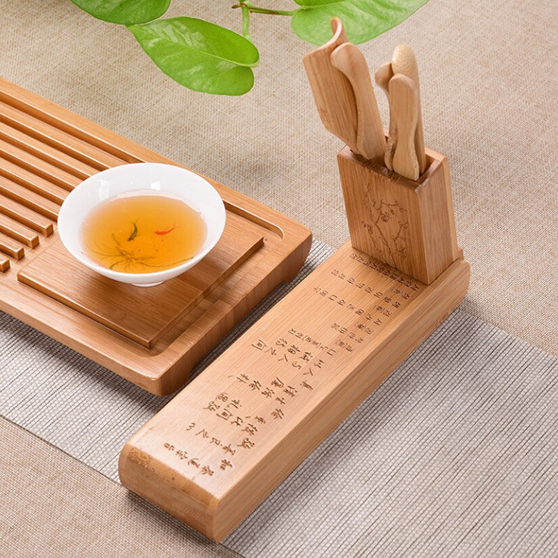 Picture of Color Bamboo Folding Tea Ceremony Six Gentleman Kung Fu Tea Set Tea Tray