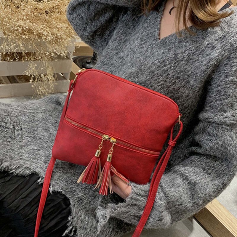 Dames messenger bags mini tas kwastjes schelpvorm tas dames schoudertassen handtas