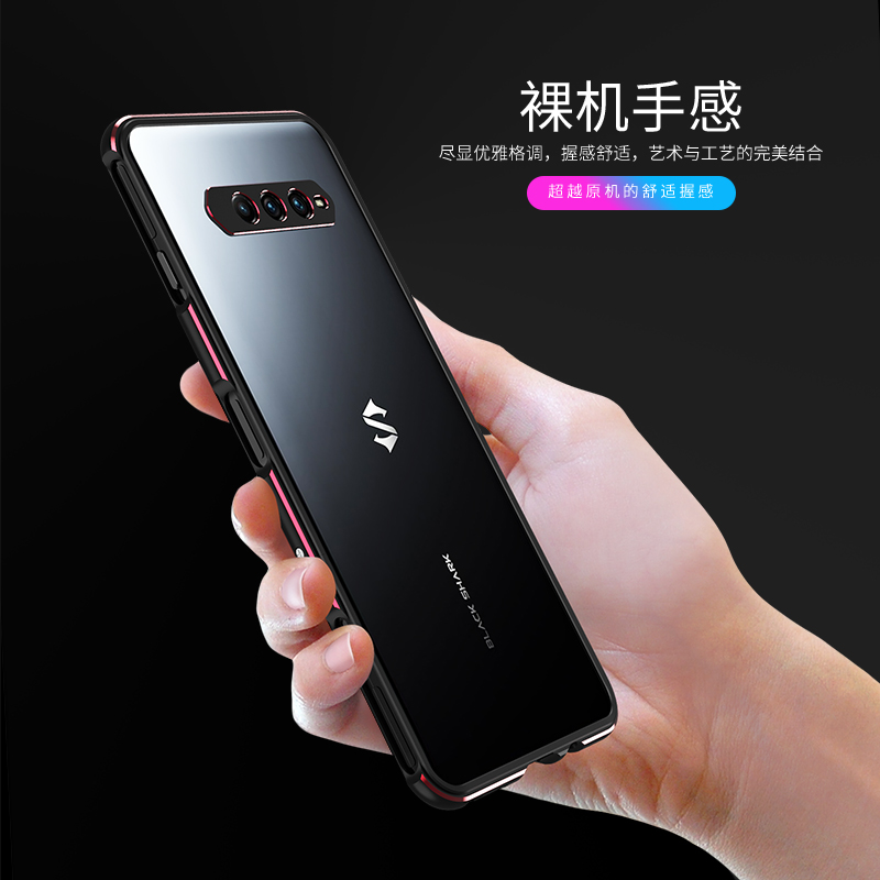 Aluminium Bumper Case Voor Black Shark 4 Pro Luxe Metalen Camera Lens Protector Voor Blackshark 4 Pro Metalen Telefoon Frame case