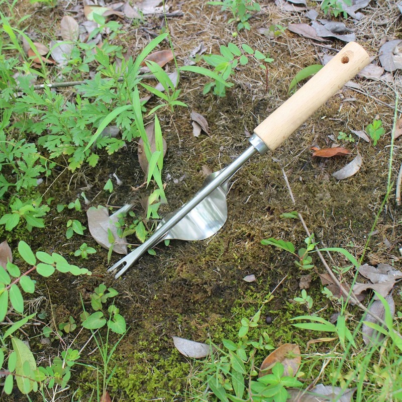Garten Rasen Jäten Maschine mit V-geformt Gabel lang handhaben, draussen Hof Gras Wurzel Abzieher, Handbuch Jäten Maschine