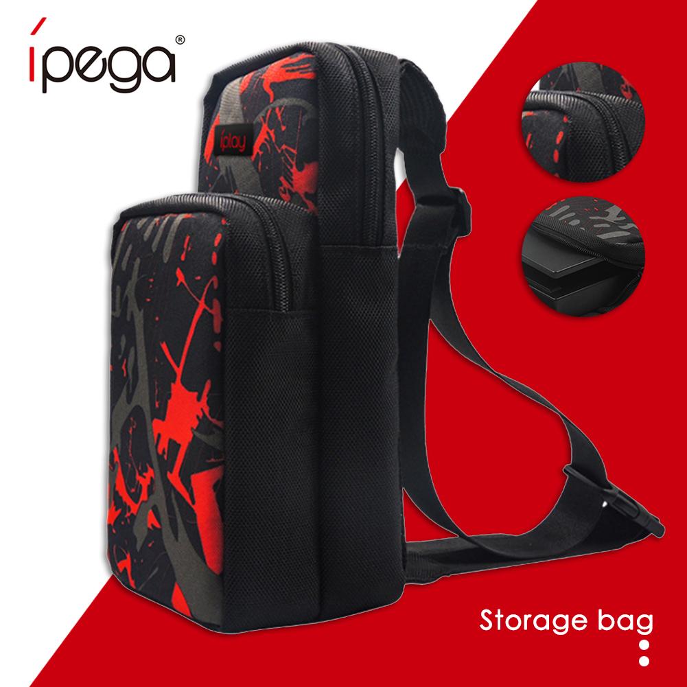 Ipega Reizen Carry Case Opslag Crossbody Borst Bag Fit Voor Nintend Schakelaar Lite Zwart Rood Lichtgewicht Mode Spel Zak