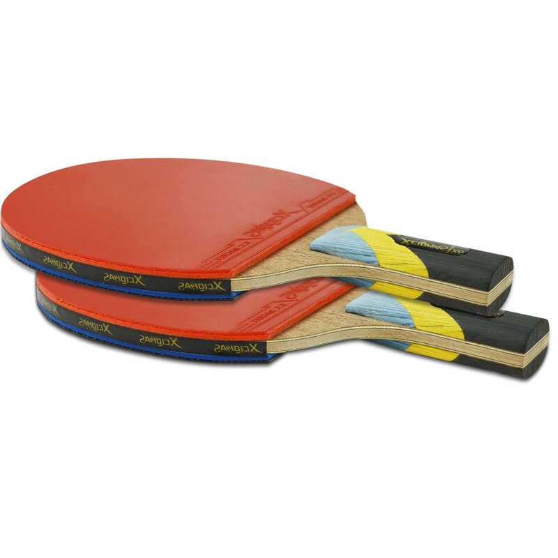 XC LOHAS 2Pcs Neue Verbesserte 6 Sterne Carbon Tischtennis Schläger Set, mit Gute Kontrolle Leistungsstarke Professionelle Ping Pong Paddle Bat