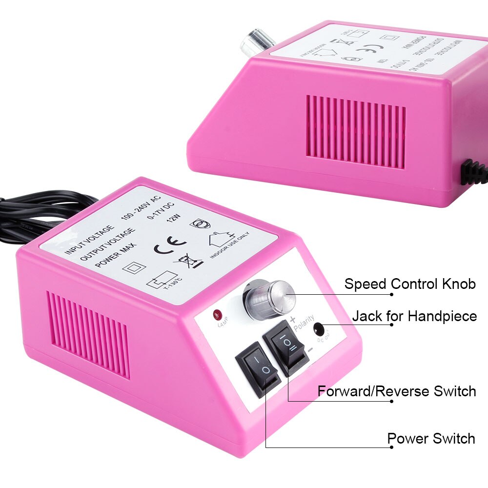 Conjunto eléctrico de cortadores de manicura y pedicura, 20000RPM, juego de brocas para uñas