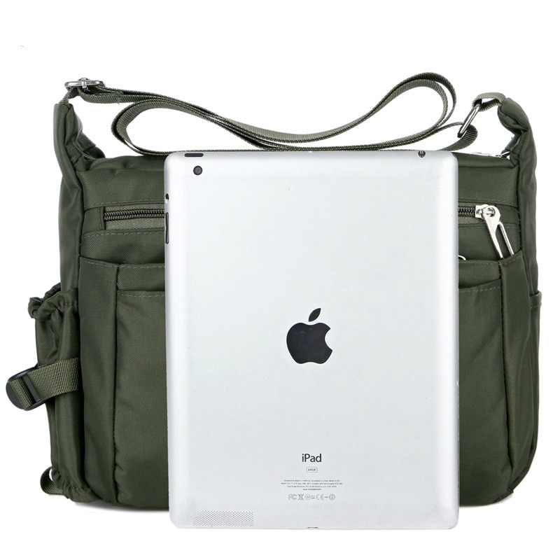 Casual men's shoulder messenger bag splash-proof nylon shoulder bag Korean bag with water belt messenger bag