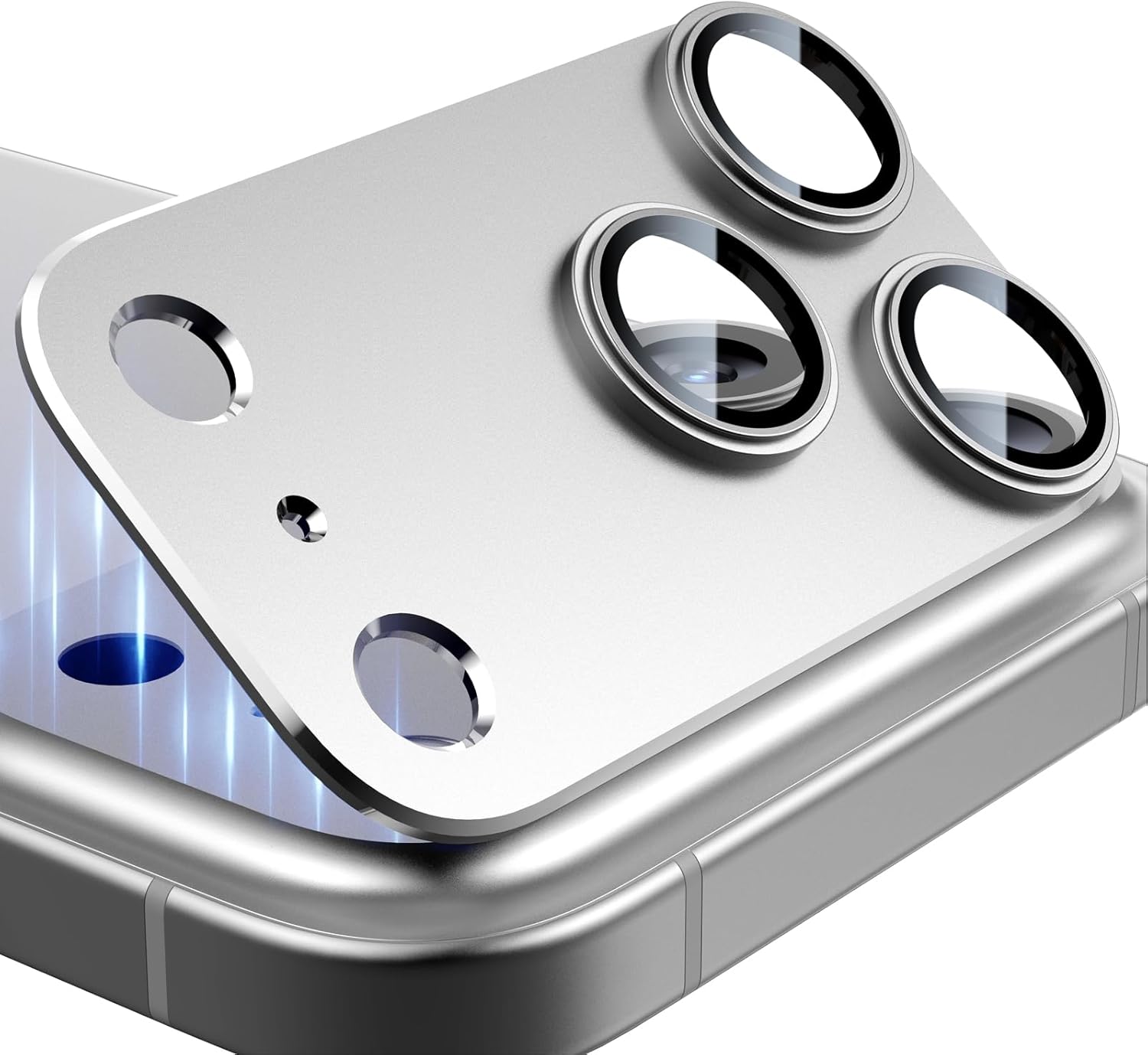 Metal Glazen Camera Lens Beschermkap Voor iPhone 17 Pro Max 17 Air 17 Plusi 17Pro Bescherming Ziai Telefoon Accessoires Zwart: Zilver / Bundel3