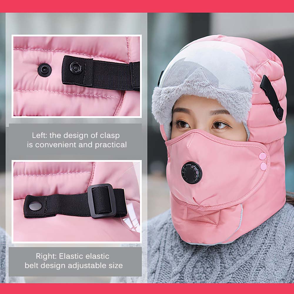 Winter warme muts heren bovenkleding waterdichte capuchon muts met bril bivakmuts originele winddichte zachte ski oor muts