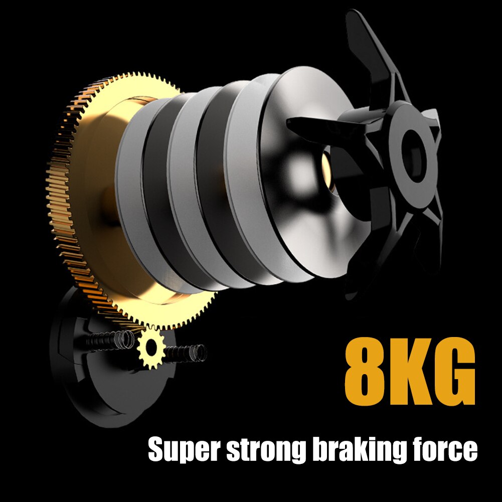 Metal Spool Baitcasting Vissen Baitcasting Reel Alle Metalen Spool Max Drag Fishing Wheel Magnetische Metalen Casting reel