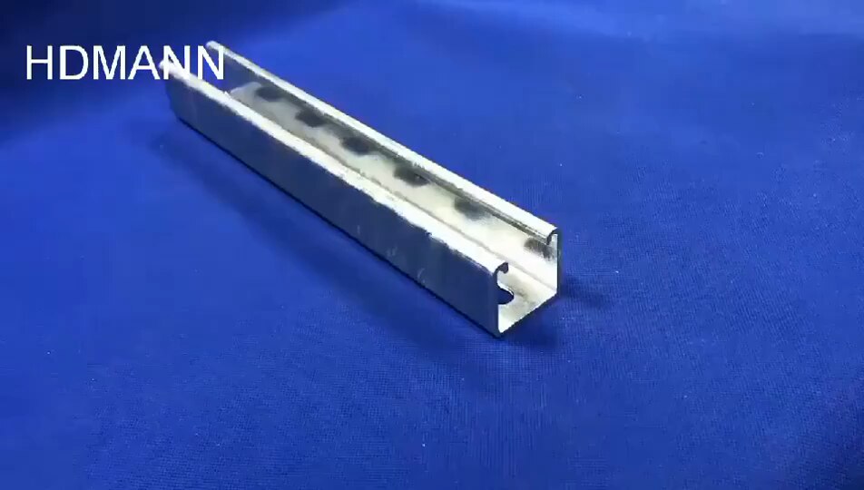Galvanized Cold Rolled Steel Punching Hole Strut Channel photovoltaic support systems