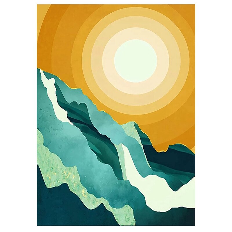 Landscape Diamond Painting Kit, Diamond Art Kits for Adults &amp; Kids, Abstract Scenery Paint (11.81 x 15.75 In): Default Title