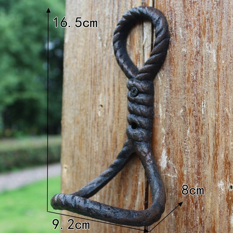 Jd Europese Stijl Crown Serie Retro Gietijzeren Smeedijzeren Haak Kapstok Decoratie Haak Wanddecoratie: rope