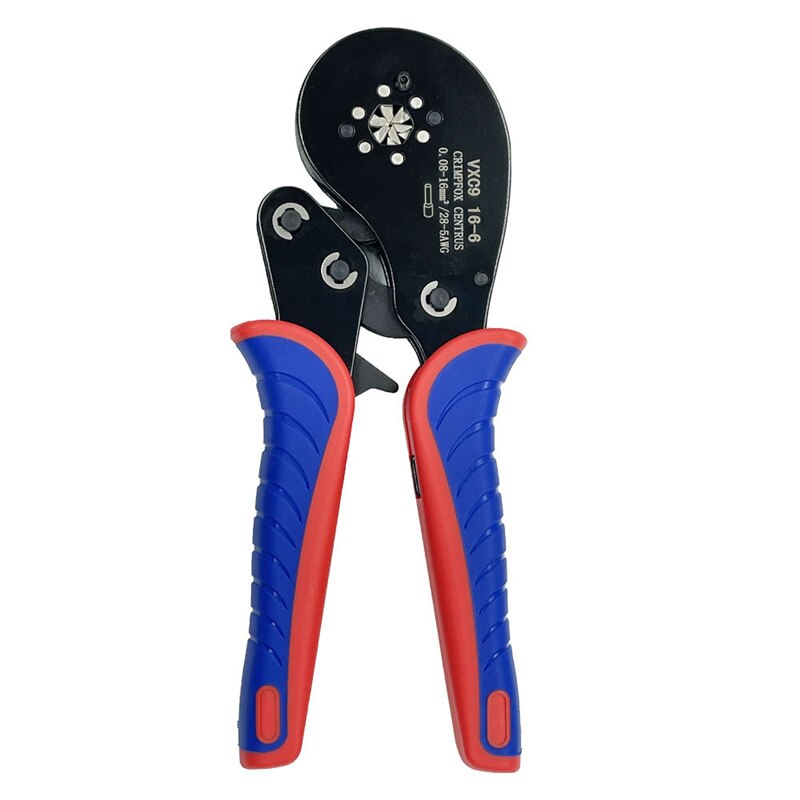 Mini Beentje Crimper Tang Tool Multi Specificatie Buisvormige Terminal Krimpen Tang Draad Huishoudelijke Elektrische Kit HSC8 6-4/16-6: vxc9 16-6