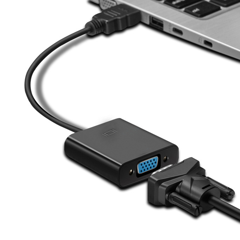 Rankman HDMI zu VGA Adapter Konverter mit Audio- Energie Linie HDMI2VGA Kabel 1080P für PC Laptop DVD TV Projektor Monitor TV-Kasten
