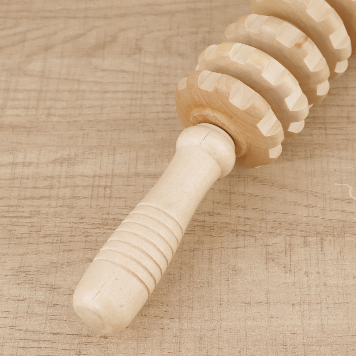 Rolo massageador de terapia de madeira, ponto de gatilho, bastão massageador para fáscia, celulite, músculo e abdômen, corpo, alívio da barriga muscular também