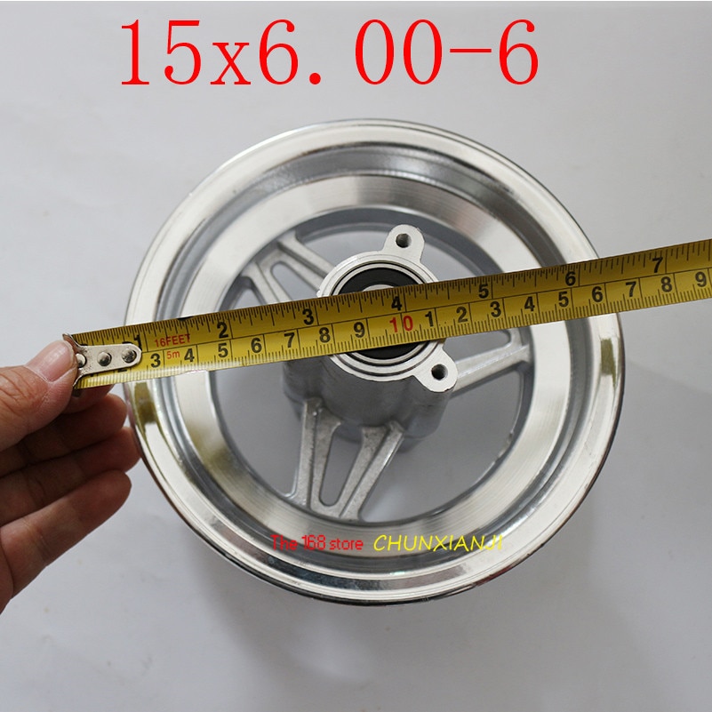 Size 15x6.00-6 Straight Rib Lawn & Garden Tire wheels 15X6-6 inch 168CC Karting Go Kart Motorcycle Wheel Rim With Tubeless Tyre