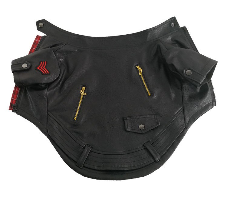 Extreme pet-vêtements pour chiens tendance | Cool, en cuir PU, veste pour chien bouledogue français, vêtements pour chiots, veste de moto manteau pour chiens: XL
