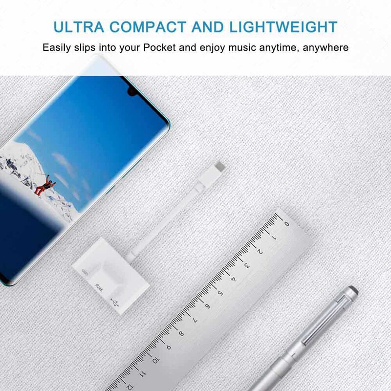 3 i 1 laderadapter til type-c til lan 100 mbps ethernet  rj45 adapter otg usb 3.0 kameraleser til type-c smarttelefon