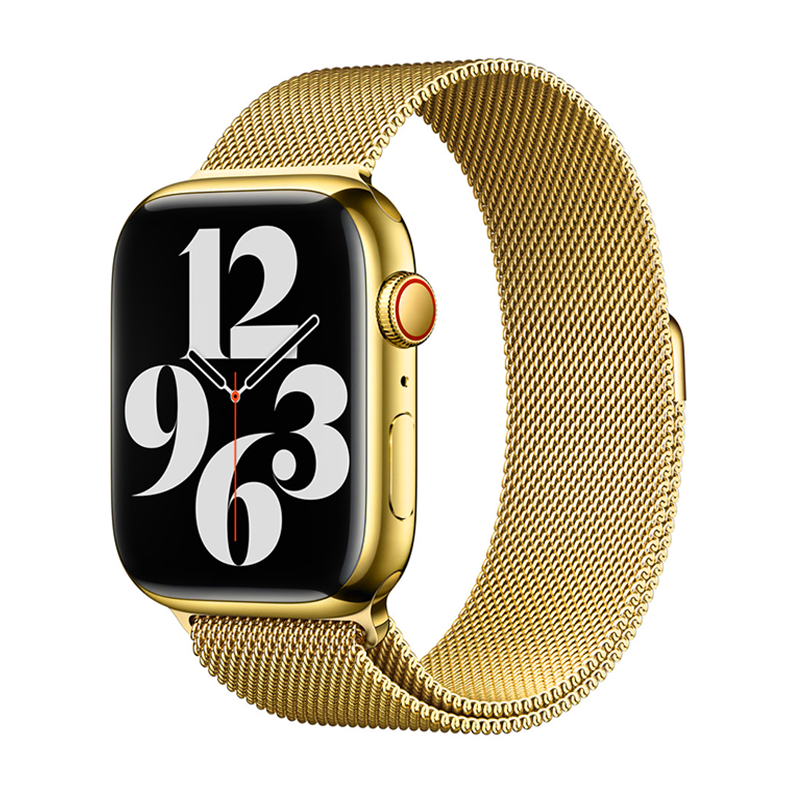 Milanese Loop Strap For Apple Watch Band 46mm 49mm 44mm 40mm 45mm 41mm Metal Classic Bracelet iWatch Series 10 4 5 6 7 8 9 Ultra: Beige / 14mm