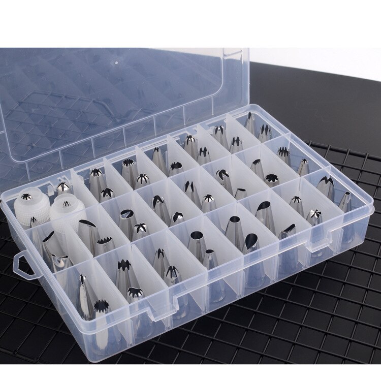 48Pcs Cooking Decoration tools Stainless Steel Icing Piping Nozzles Pastry Set For Dessert Cake Decorating Sugar Craft Too