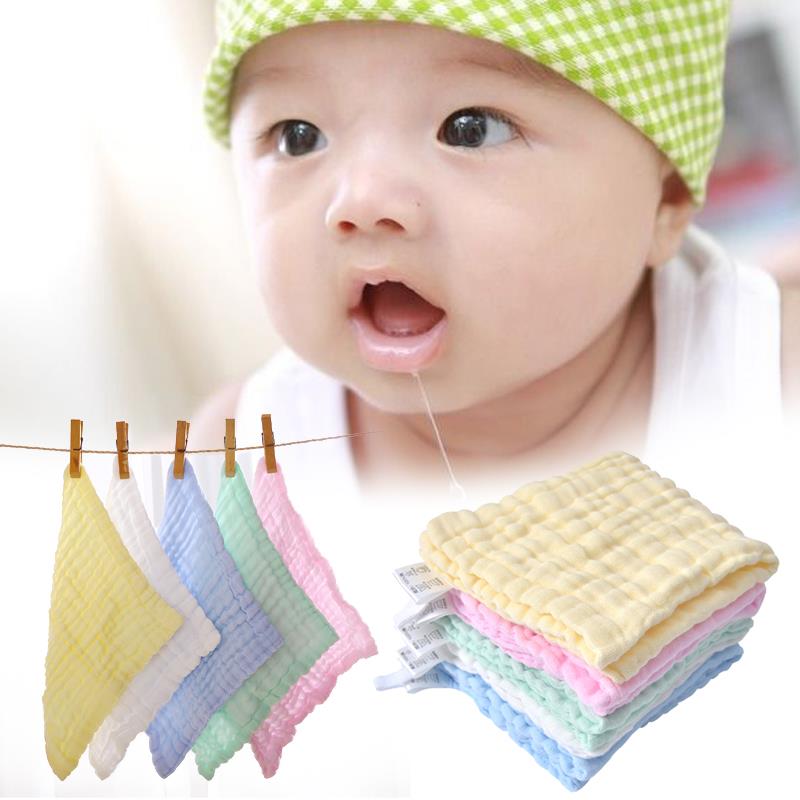 Soft Baby Burp Cloth Bath Towel Washcloth Keep Clean Baby Care Colorful
