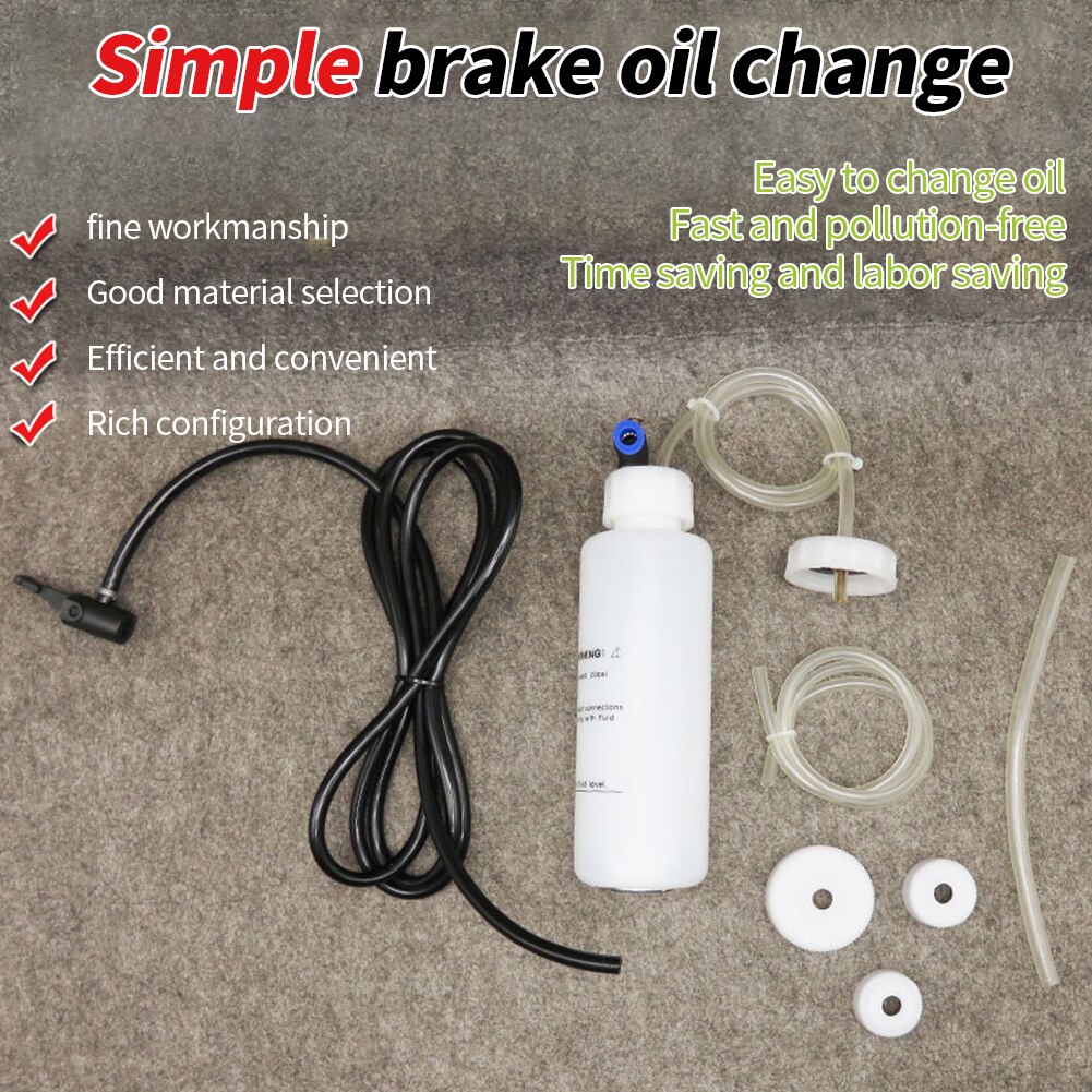 Auto Clutch Oil Change Drained Trucks Refill Hydraulic Universal Fluid Bleeder Kit Leakproof Car Brake System Labor Saving