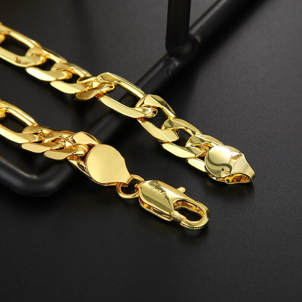 Nuovo bracciale in argento Sterling 925 bracciale in oro 18 carati 8MM bracciale uomo e donna gioielli con ciondolo regalo di nozze