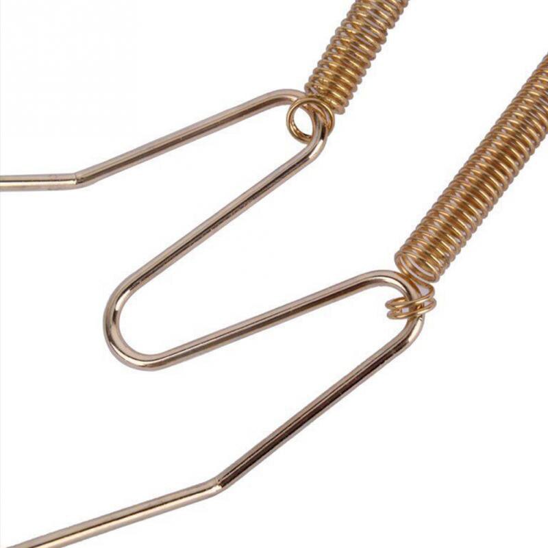 Tallerken fade rustfrit stål bøjle fjeder plader holder krog vægbeslag adapter boligindretning  xh8z