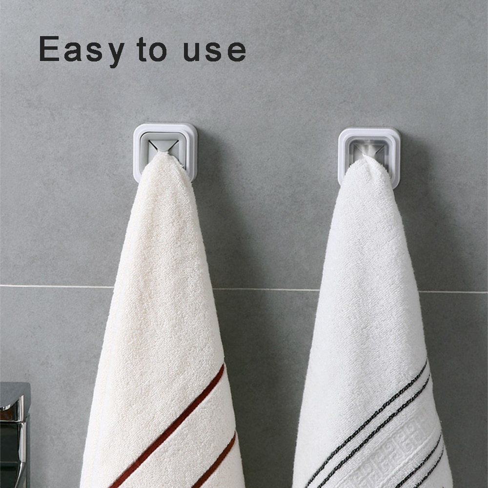 1PCS Towel Holder Sucker Wall Window Bathroom Tool Convenient Kitchen Storage Hooks Washing Cloth Hanger Rack