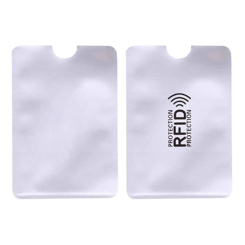 Anti-Scan Card Sleeve Credit RFID Card Protector Anti-magnetic Aluminum Foil Portable Bank Card Holder