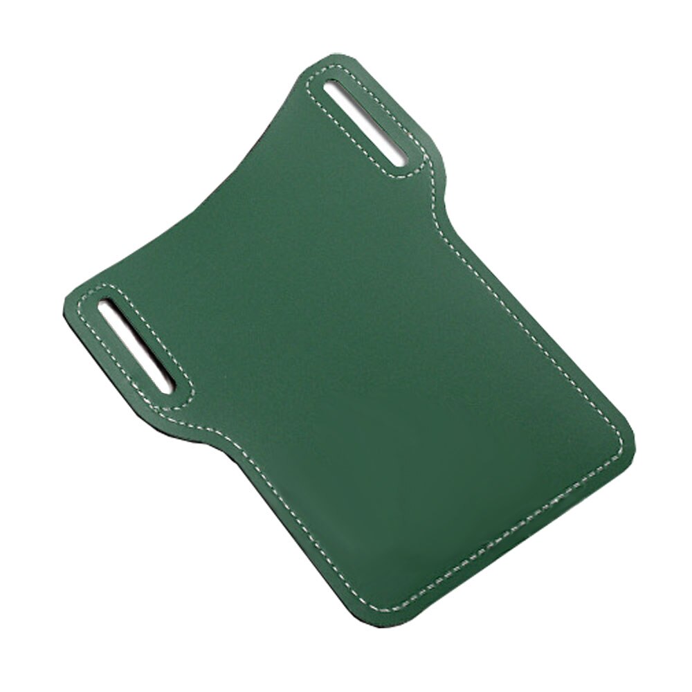 Men Cellphone Loop Holster Case Belt Waist Bag Props PU Leather Purse Phone Wallet Vintage Belt Mobile Phone Protective Sheath: Green