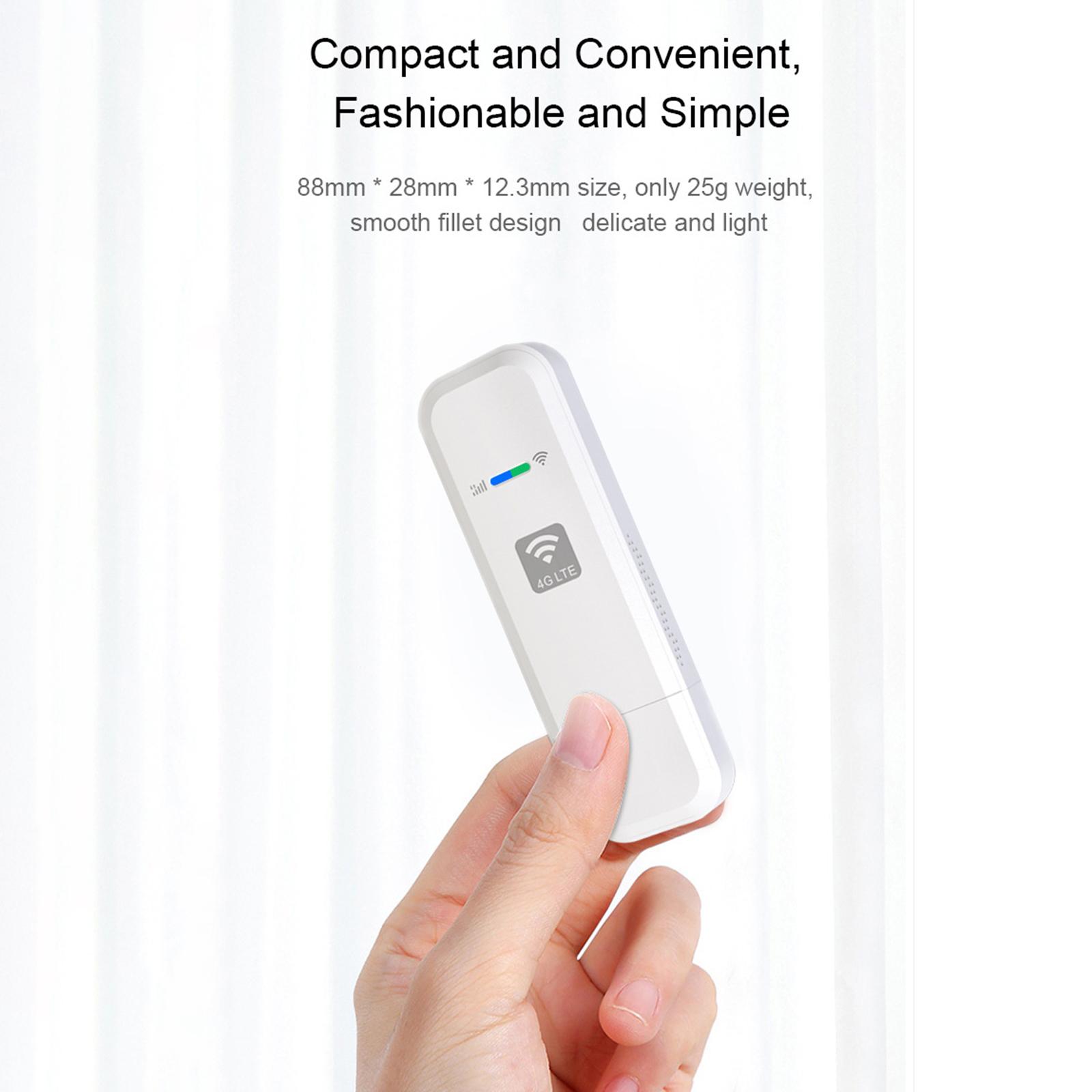 1Pcs 4G WiFi Router USB Modem Wireless US Version Support Network Portable Internet Device Plastic Hotspot for PC Outdoor