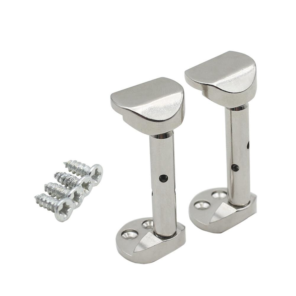 2 stks/set Viool Verstelbare Plating Koper Chinrest Klemmen voor 3/4 4/4 Viool Schroeven Viool Accessoire Kit: Silver