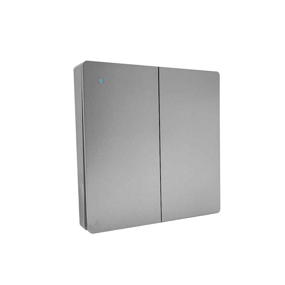 RF433 Wireless Wall Light Switch Self-Powered Remote Control No Battery No Wire IP54 Waterproof Indoor Outdoor switc: Gray 2