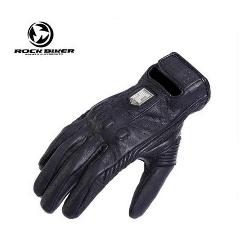 ROCK BIKER Vintage motorrijden handschoenen Motorbike racing handschoen gemaakt van leer schapenvacht kan screen 2 kleuren