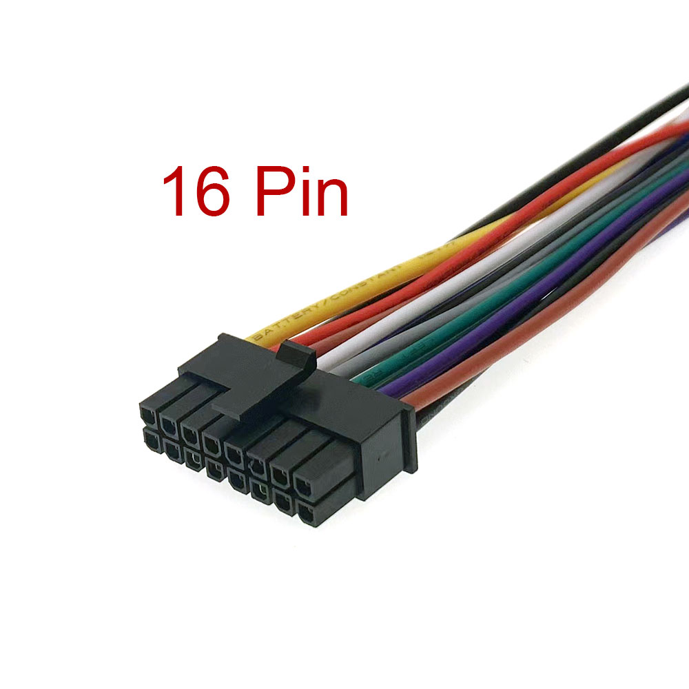 Universal bil-cd-radio stereohögtalare dsp strömkabelhärva kontakt 4 6 8 10 12 14 16 18 20 22 24 -stifts hankontakt adapterkabel: Lila