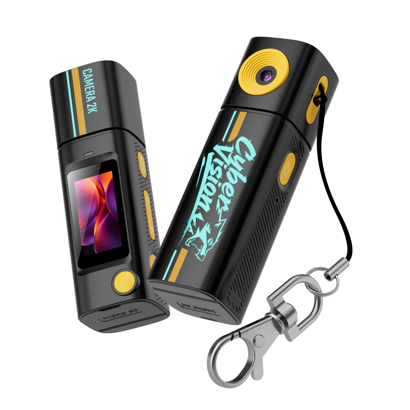 G10 Thumb Lipstick Mini Camera 2K HD Portable Small Video Recorder Long Battery Life Sports Camcorder for Student Outdoor Vlog: black