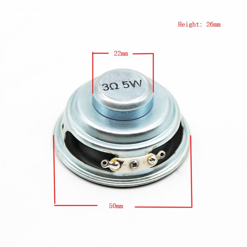 1,5 Zoll Mini Lautsprecher – Interner Magnet, 4 Ohm, 3 Watt, Multimedia Horn, USB, Markenlos